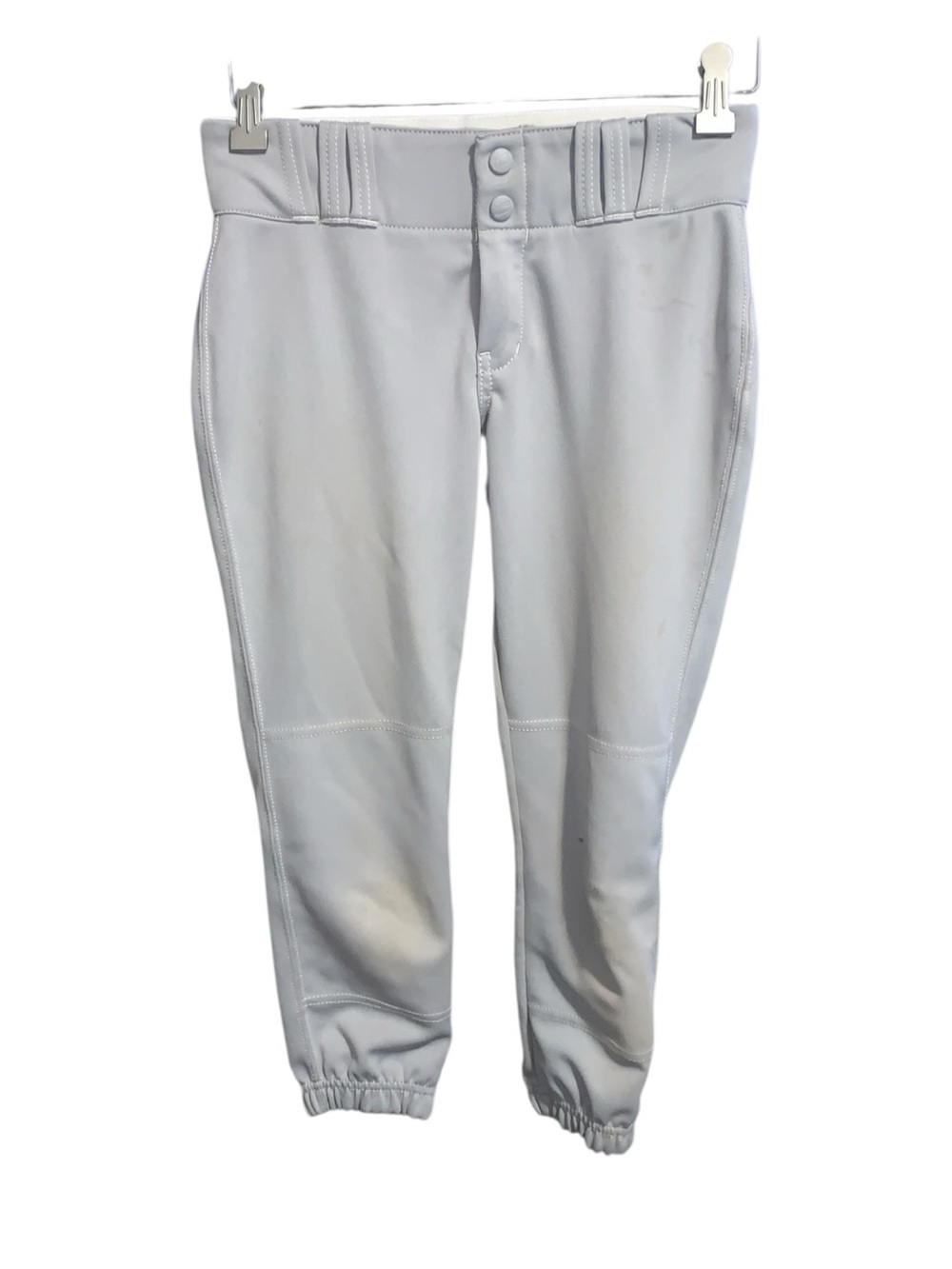 Champro Youth Large Light Gray Capri Length Softball Pants